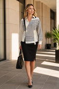 Monochrome Geometric Print Shirt