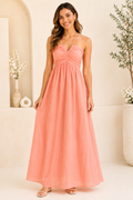 Blush Belle Ruched Maxi Dress